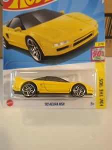 2024 Hot Wheels K Case Yellow 90 Acura NSX HW The 90's - Picture 1 of 6