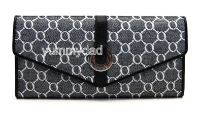 OROTON SIGNATURE ESSENTIAL TRAVEL WALLET IN BLACK DENIM BNIB RRP$245 - Image 1 of 4