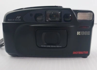 Ricoh Shotmaster Ultra Dual DATE AF 35MM Point Shoot Film Camera 35-55mm Tested - Image 1 of 4