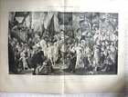 1880 The Entry Of Charles V Into Antwerp Engraving After Hans Makart