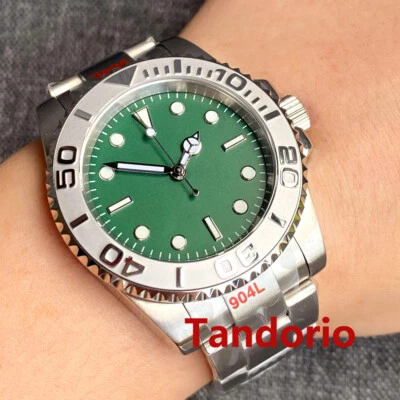 Reloj 24 Jewel NH35A MIYOTA 8215 PT5000 Cristal Zafiro Marcas Luminosas 40mm Foto 1 de 4