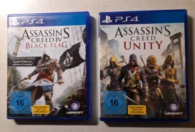 Assassin's Creed IV Black Flag + Unity - Bundleversion - PlayStation 4  PS4 Rar - Bild 1 von 4