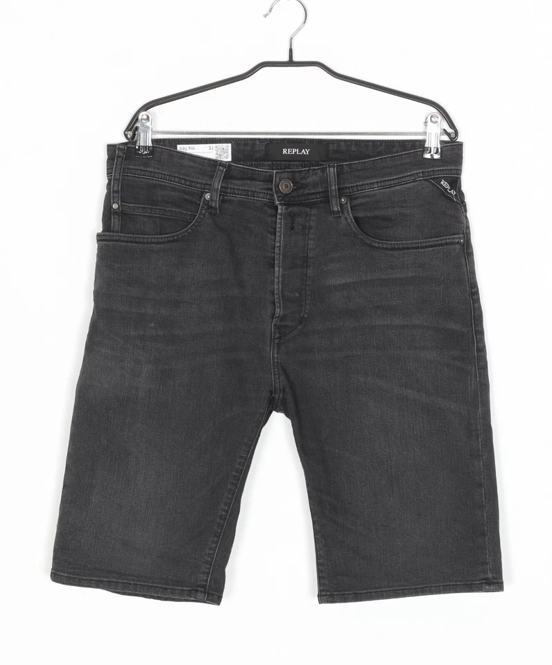 REPLAY RBJ.901 Stretch Denim Shorts Men Size W32 DZ6686 - Image 1 of 4