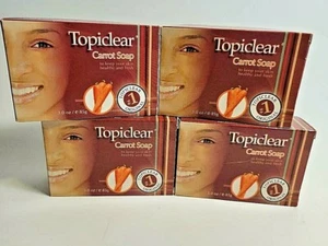 4 Pack- Topiclear Carrot Soap To keep your skin healthy and fresh 3.0 Oz - Picture 1 of 1