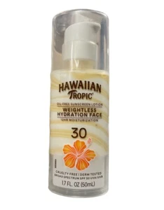 Rostro ligero hidratación Hawaiian Tropic Silk FPS 30 - 1,7 fl oz (50 ml) - Imagen 1 de 3