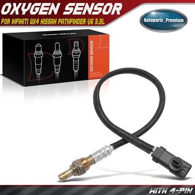 Sensor de oxígeno O2 para Nissan QX4 Pathfinder 1996-2000 3,3 L VG33E aguas abajo izquierda Foto 1 de 4
