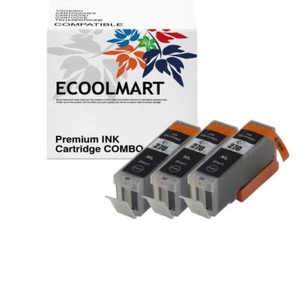 Cartucho de tinta negra 3 piezas PGI270XL para impresora PIXMA MG5720 MG5721 - Imagen 1 de 3