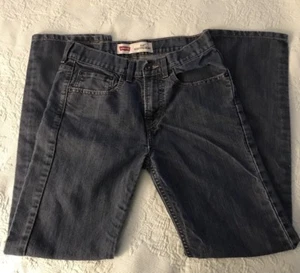 LEVI STRAUSS 514 Slim Straight Leg Classic Rise Blue Jeans Girls Size 16R 28x28 - Picture 1 of 5