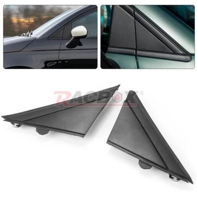 Espejo de puerta izquierdo+derecho cubierta bandera moldura negro mate para Fiat 500 2012-19 Foto 1 de 4