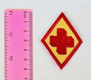 Girl Scouts First Aid  Iron On Patch Embroidered - Picture 1 of 2