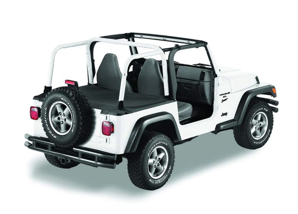 Cubierta de cubierta Bestop Duster para 1997 2002 TJ techo rígido Wrangler denim negro  Foto 1 de 1