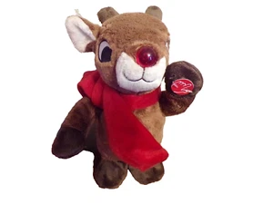 Dandee Animated Rudolph the Red Nosed Reindeer Singing  12" Side Stepper - Picture 1 of 2