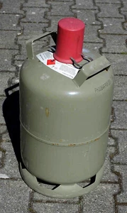 11 kg Gasflasche Propangasflasche Grau Eigentum leer/ungefüllt - Bild 1 von 3