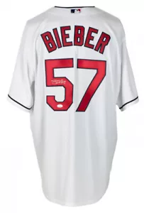 Shane Bieber Signed Cleveland Indians Jersey (JSA COA) 2020 AL Cy Young - Picture 1 of 6