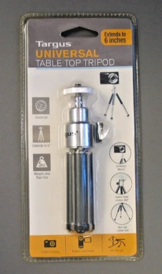 Targus Universal Table Top Tripod Extends to 6" Swivel Head Rubber Feet,BrandNew - Image 1 of 2