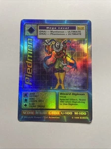 Piedmon Bo-42 1st Edition Holo Foil Digi-Battle 1999 Digimon TCG Bandai Card - Picture 1 of 6