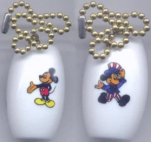 A Charming Set of 2 Mickey Mouse Ceiling Light/ Fan Pulls - Picture 1 of 1