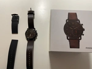 Fossil Q Commuter Hybrid-Smartwatch FTW1150 Mit Extra Armband Und Anleitung - Bild 1 von 10