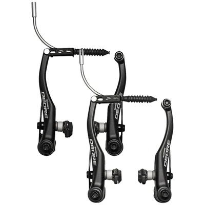 Shimano Deore BR-T610 V-Brakes Front & Rear, 107mm Arch, S70C Shoes, Linear - Image 1 of 3