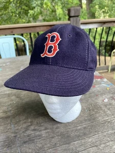Vtg Boston Red Sox 6 7/8 Hat Fitted Cap New Era Diamond Wool MLB 80s Boggs Nomar - Picture 1 of 12