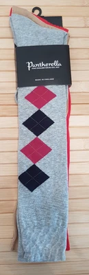 Pantherella 3 Pairs of Men's Multicoloured Knee High Socks Size 6-7 - Image 1 of 4