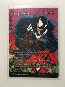 MTG Savage Beating - Marvel Spider-Man MYTHIC #0026 (NM, NONFOIL) - Picture 1 of 3