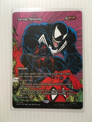 MTG Savage Beating - Marvel Spider-Man MYTHIC #0026 (NM, NONFOIL) - Image 1 of 3