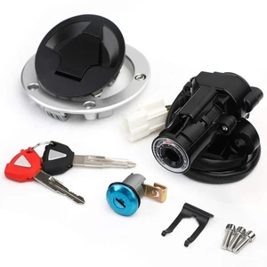 Kit de llaves de bloqueo de tapa de interruptor de encendido apto para Kawasaki ZX1000 ZX636 Ninja ZX10R ZX6R - Imagen 1 de 9