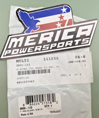 NUEVA JUNTA TÓRICA GENUINA ARCTIC CAT 0830-113, CABEZA CIL-10,8X1,78 Foto 1 de 2