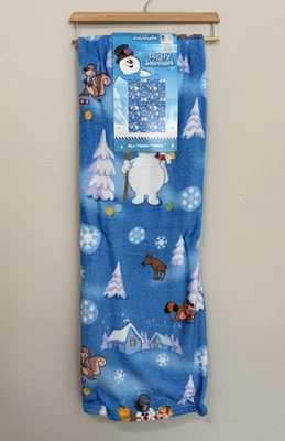 NUEVO Frosty el Muñeco de Nieve 50x70 XL Manta Tacto de Seda Navidad Acogedora Foto 1 de 4