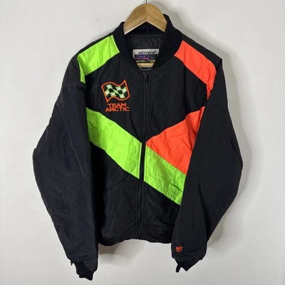 Chaqueta de bombardero vintage Arcticwear Team Arctic para hombre L Thinsulate moto de nieve años 90 Foto 1 de 4