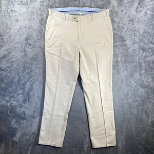 Peter Millar Chino Pants Men's 38 Beige Cotton Blend - Picture 1 of 7