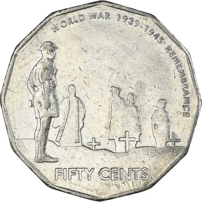 Australia | 50 Cents Coin | End of World War II | Km:746 | 2005 - Image 1 of 4