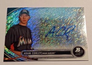 2013 Bowman Platinum Prospect Autographs Ice Refractors #AC Adam Conley 10/10 - Picture 1 of 2