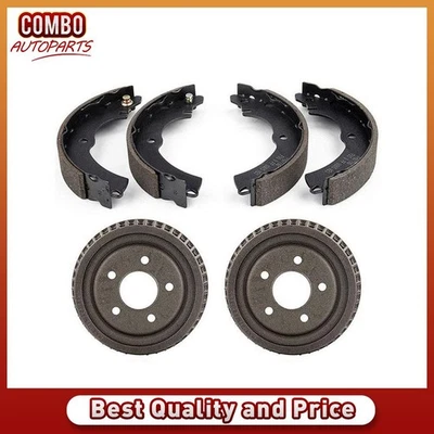 Rear Brake Drums & Brake Shoes Kit for 2002-2007 Mitsubishi Lancer 2.0L - Image 1 of 4