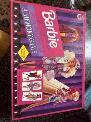Juego de memoria de moda divertido Barbie para niñas 1992 vintage Foto 1 de 3