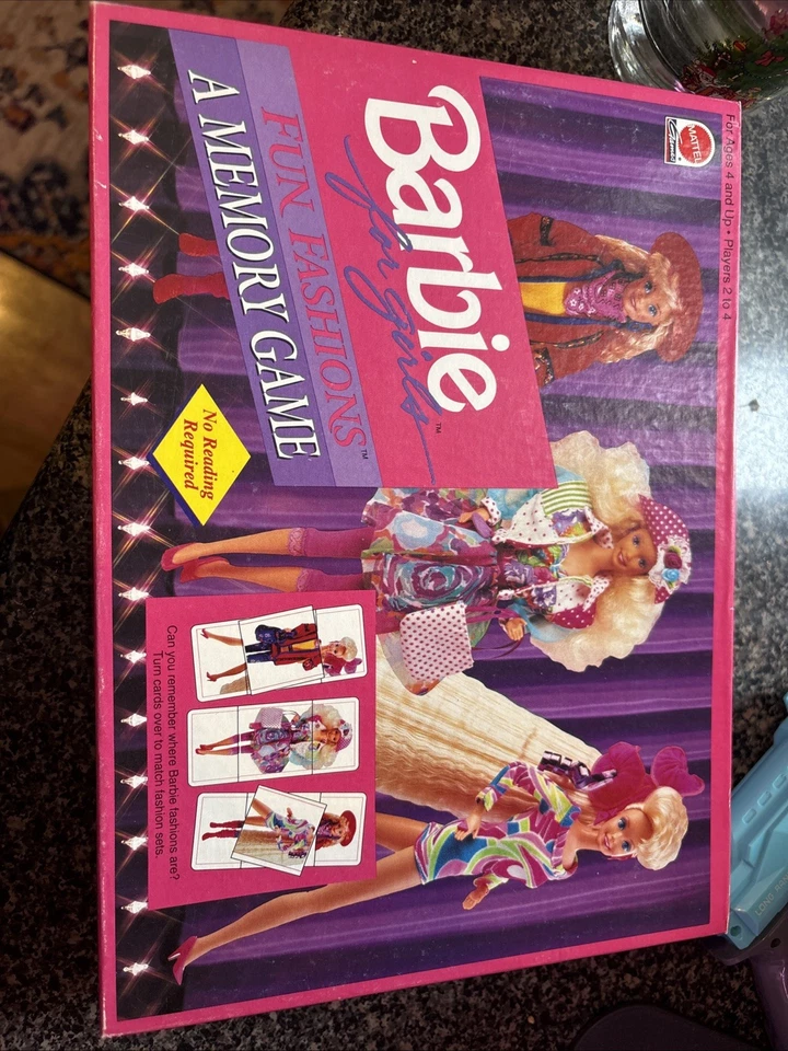 Vintage Barbie for Girls Fun Fashions Memory Game 1992 - Image 1 of 3