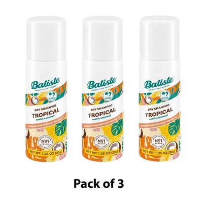 Batiste Mini Champú Seco - Fragancia Tropical 1.6 fl oz - Paquete de 3 #87084 Foto 1 de 4