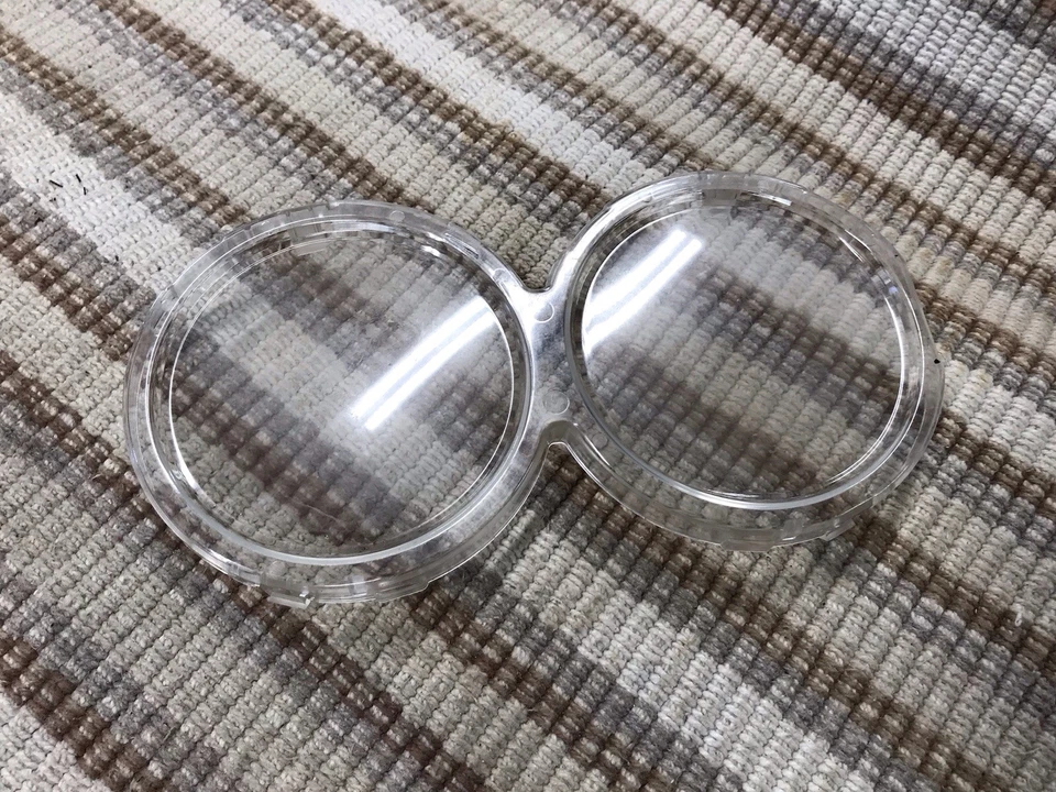 CLASSIC MINI COOPER S 1989+ GENUINE ROVER SPEEDOMETER CLEAR LENS DOUBLE DASH  - Image 1 of 2