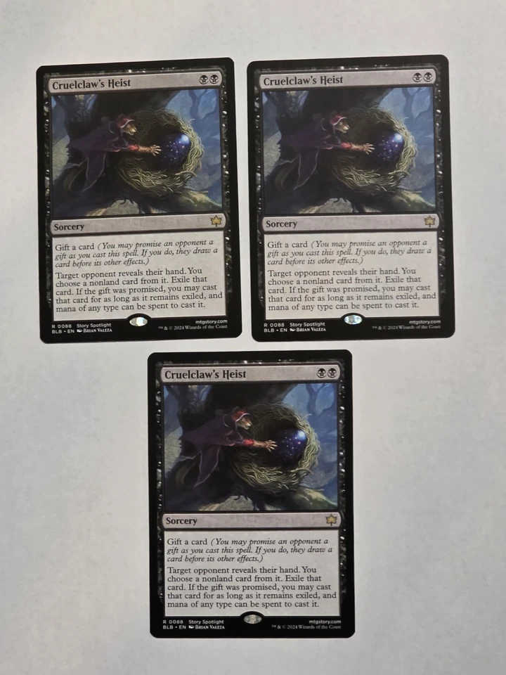 3x Cruelclaw's Heist - Bloomburrow - Near Mint - MTG - Image 1 of 1
