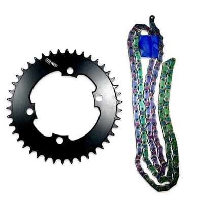 SRAM RED AXS Rainbow 1x WAX Chain + 42T aero chainring for SRAM RED/FORCE 107BCD - Image 1 of 4