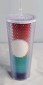 Starbucks 2020 Rainbow Studded Venti 24oz Tumbler Summer Pride Month - Picture 1 of 4