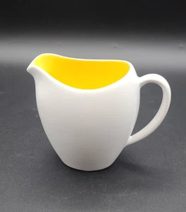 Kate Spade Lenox Summer Circle Yellow & White Creamer Pitcher 10 oz - Picture 1 of 5