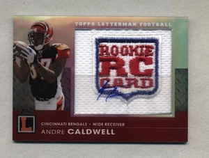 2008 Topps Letterman Andre Caldwell Rookie Refractor Patch Autograph # 3/10 - Picture 1 of 1