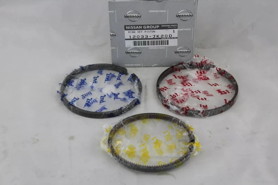 Juego de anillos de pistón Nissan 12033-JK20D OEM 350Z Q50 12033JK20D genuino VQ37VHR NUEVO Foto 1 de 1