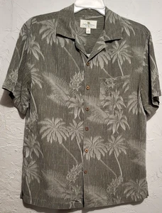 Island Shores Hawaiian Men's Shirt Size Med 100% Washable Silk Loop Collar - Picture 1 of 6