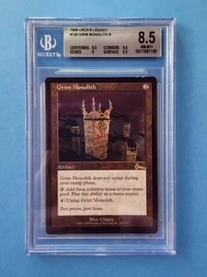 Grim Monolith Vintage Urza's Legacy MTG Graded BGS 8.5 NM - MINT+!!! - Image 1 of 2