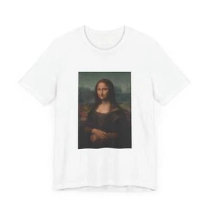 Masters of Art Leonardo da Vinci Mona Lisa del Giocondo Unisex Jersey Short Slee - Picture 1 of 29