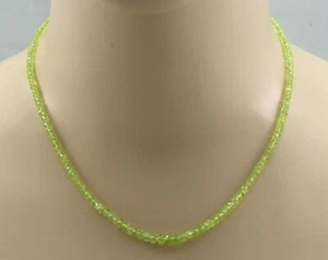 Collar de crisoberilo facetado amarillo neón en 45,5 cm de longitud - Imagen 1 de 2