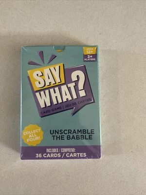 Say What? Card Game - New - Unscramble the Babble - Image 1 of 2